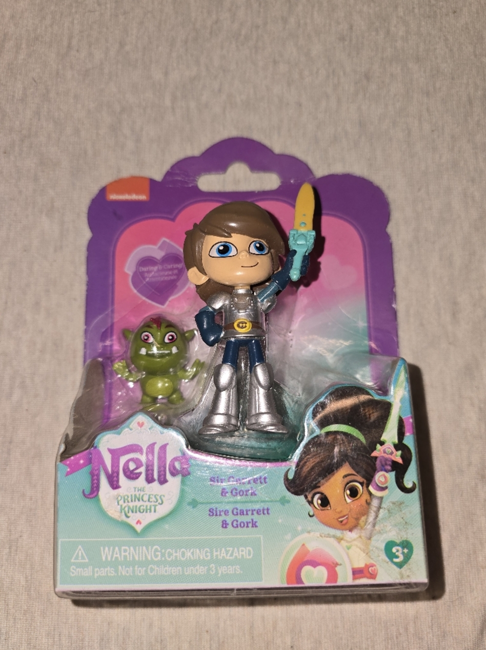 Nickelodeon Nella Figure in Blue, Silver & Brown with Green Frog
